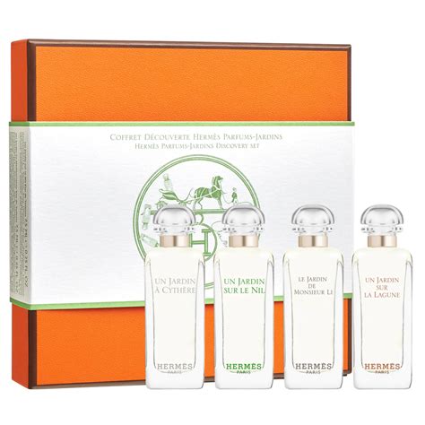 hermes jardin perfume|hermes parfums jardins discovery set.